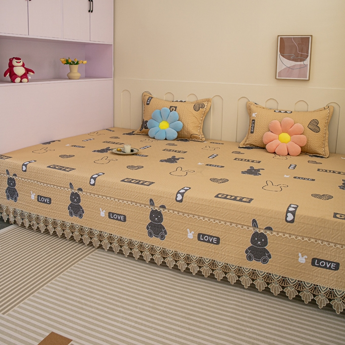 91家纺网 家纺一手货源 找家纺 （总）手艺人 2025新款纯棉绗缝炕盖榻榻米炕垫K367-K372