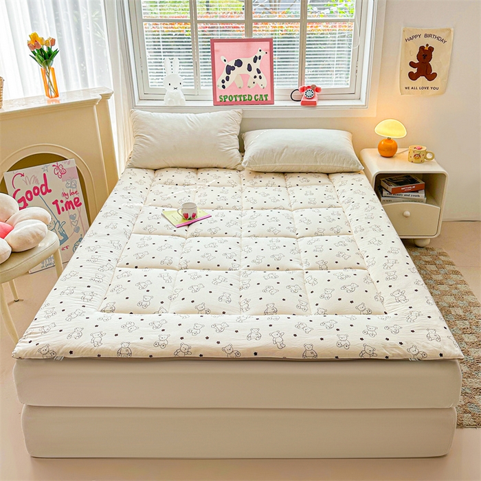 91家纺网 家纺一手货源 找家纺 （总）魅图家纺 2025新款A类云朵棉印花棉花软床垫床褥子