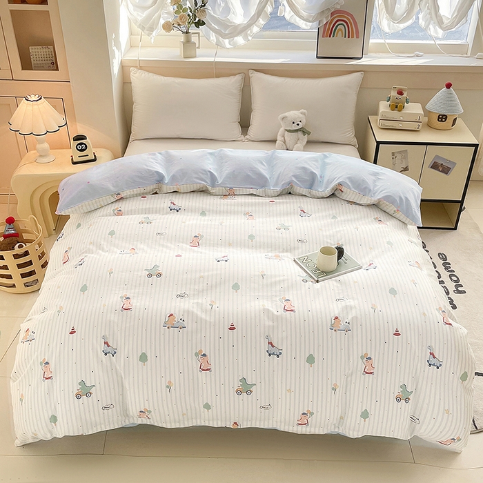 91家纺网 家纺一手货源 找家纺 金盛纺 2025新款全棉印花四件套 迪迪龙