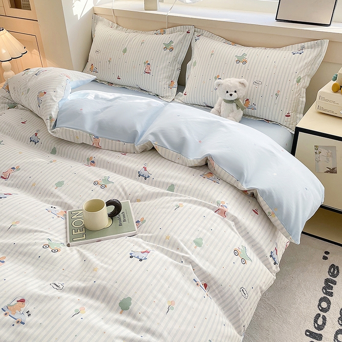 91家纺网 家纺一手货源 找家纺 金盛纺 2025新款13372全棉印花单品被套 迪迪龙