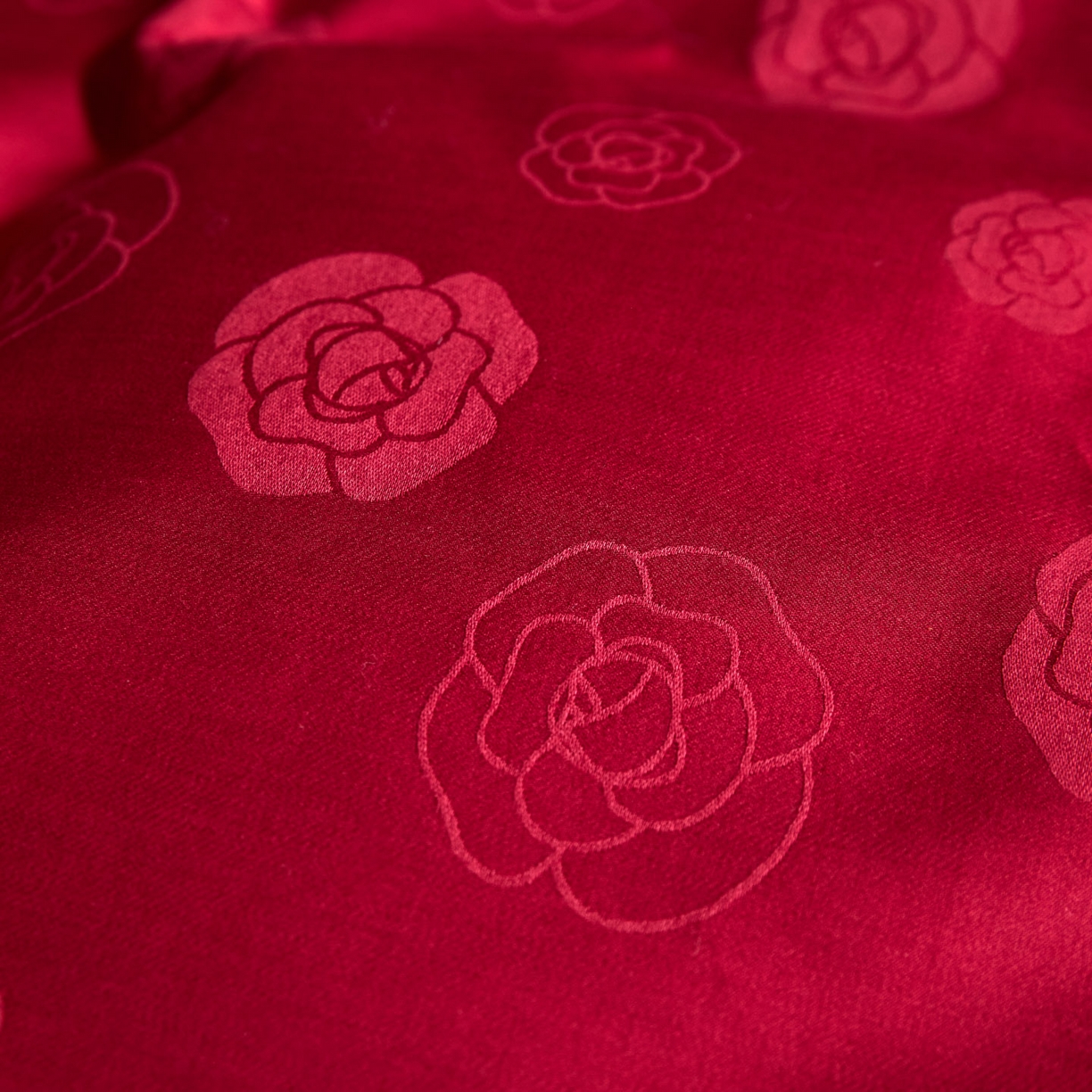 91家纺网 家纺一手货源 找家纺 （总）禾时 2026新款全棉纯棉提花四件套-大红系列