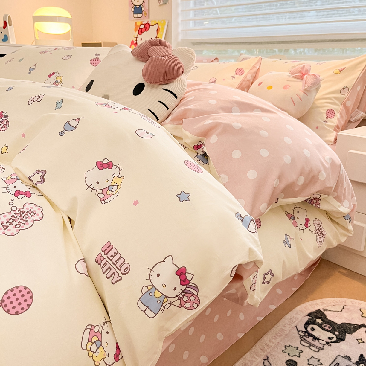 91家纺网 家纺一手货源 找家纺 （总）暮思家居 2026新款正版授权三丽鸥全棉纯棉四件套系列-第一批