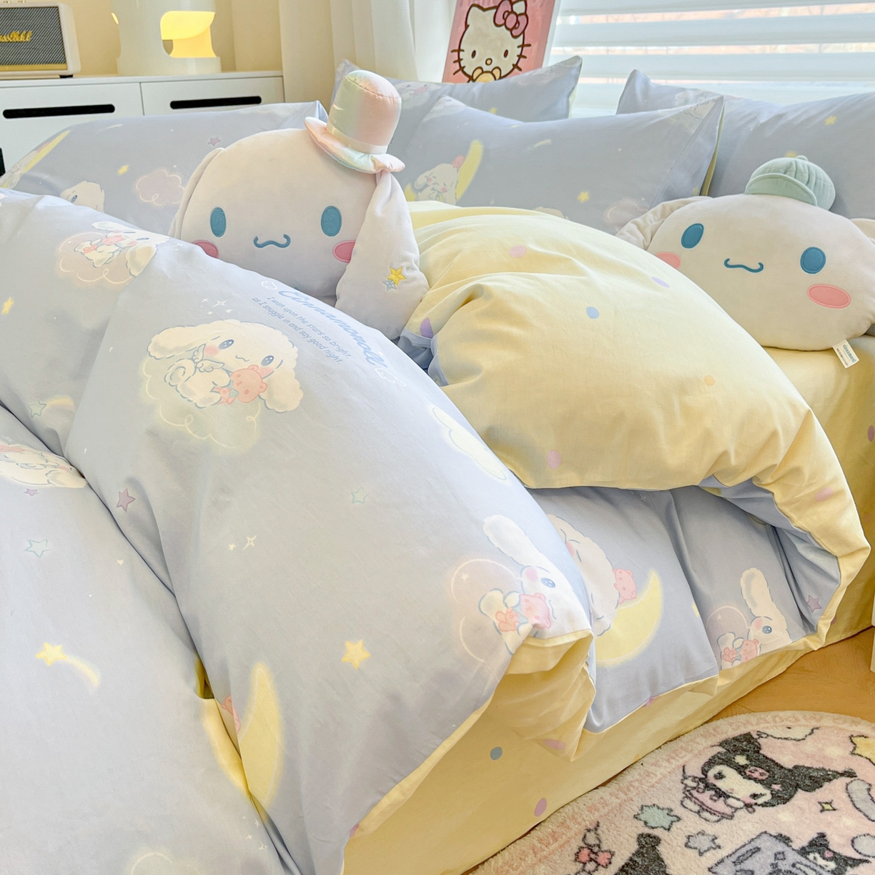 91家纺网 家纺一手货源 找家纺 （总）暮思家居 2026新款正版授权三丽鸥全棉纯棉四件套系列-第一批