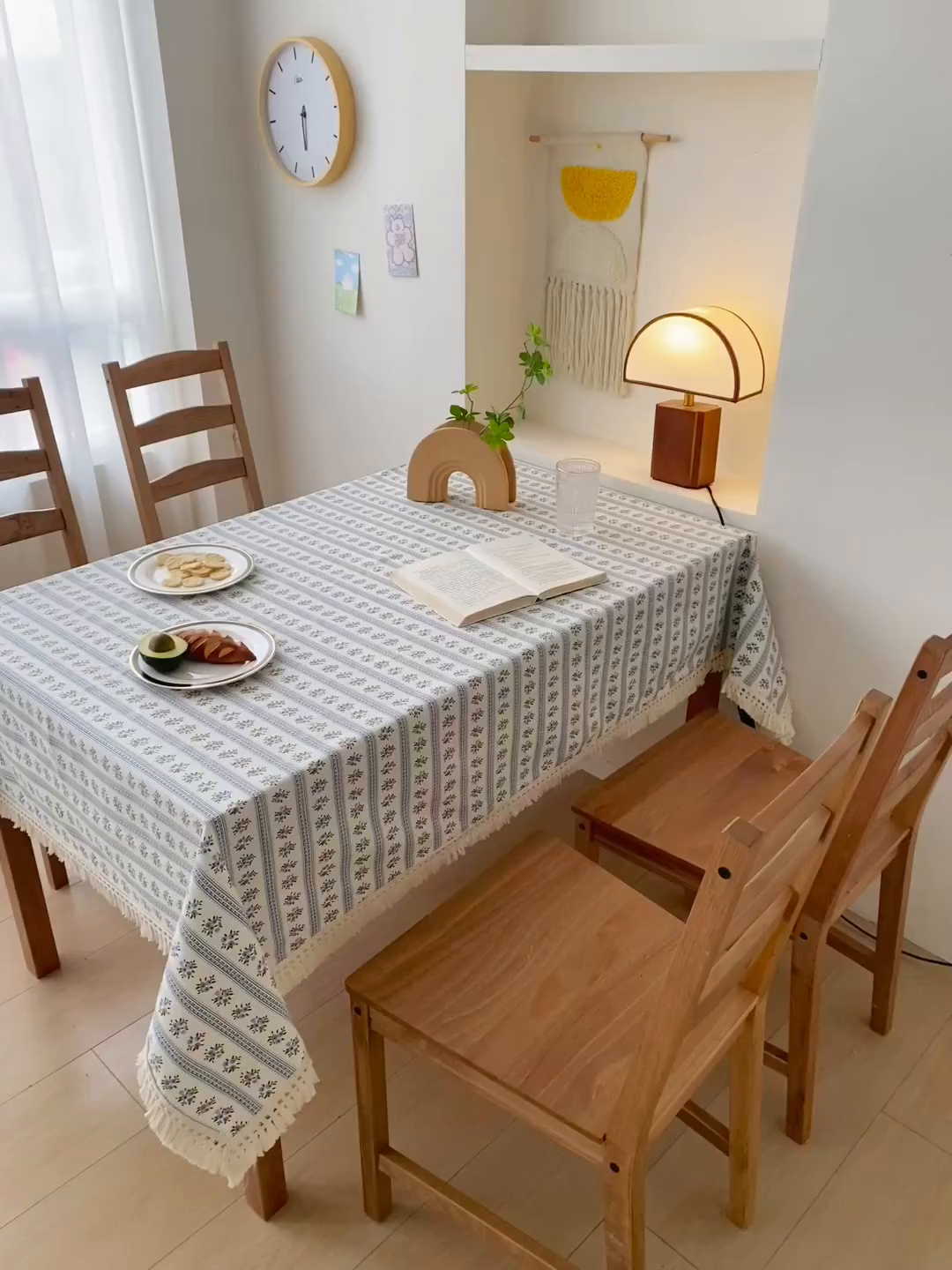 91家纺网 家纺一手货源 找家纺 棉乐町家居 2025新款ins风印花老粗布桌布 兰心