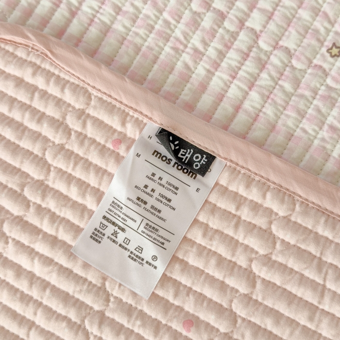 91家纺网 家纺一手货源 找家纺 茉夕家纺 2026新款春季双面纯棉印花单品床盖单件床盖 奶芙猫猫