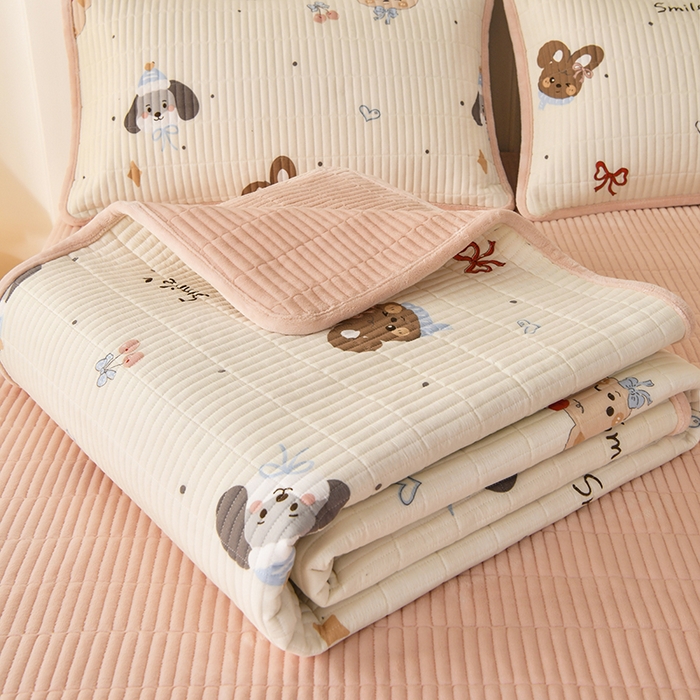 91家纺网 家纺一手货源 找家纺 （总）悠米悠家 2026新款卡通棉拼绒夹棉床盖单品床盖床盖单件