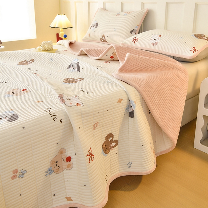 91家纺网 家纺一手货源 找家纺 （总）悠米悠家 2026新款卡通棉拼绒夹棉床盖单品床盖床盖单件