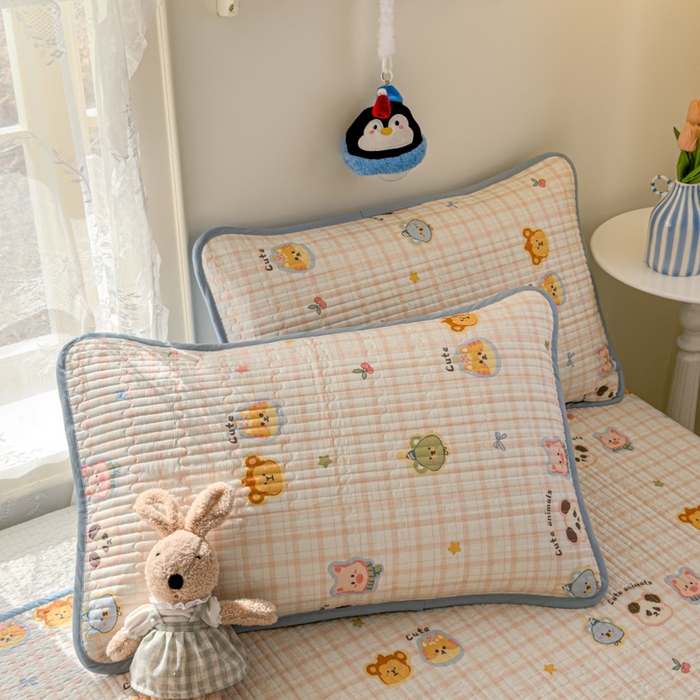 91家纺网 家纺一手货源 找家纺 茉夕家纺 2026新款春季双面纯棉印花单品床盖单件床盖 童话世界