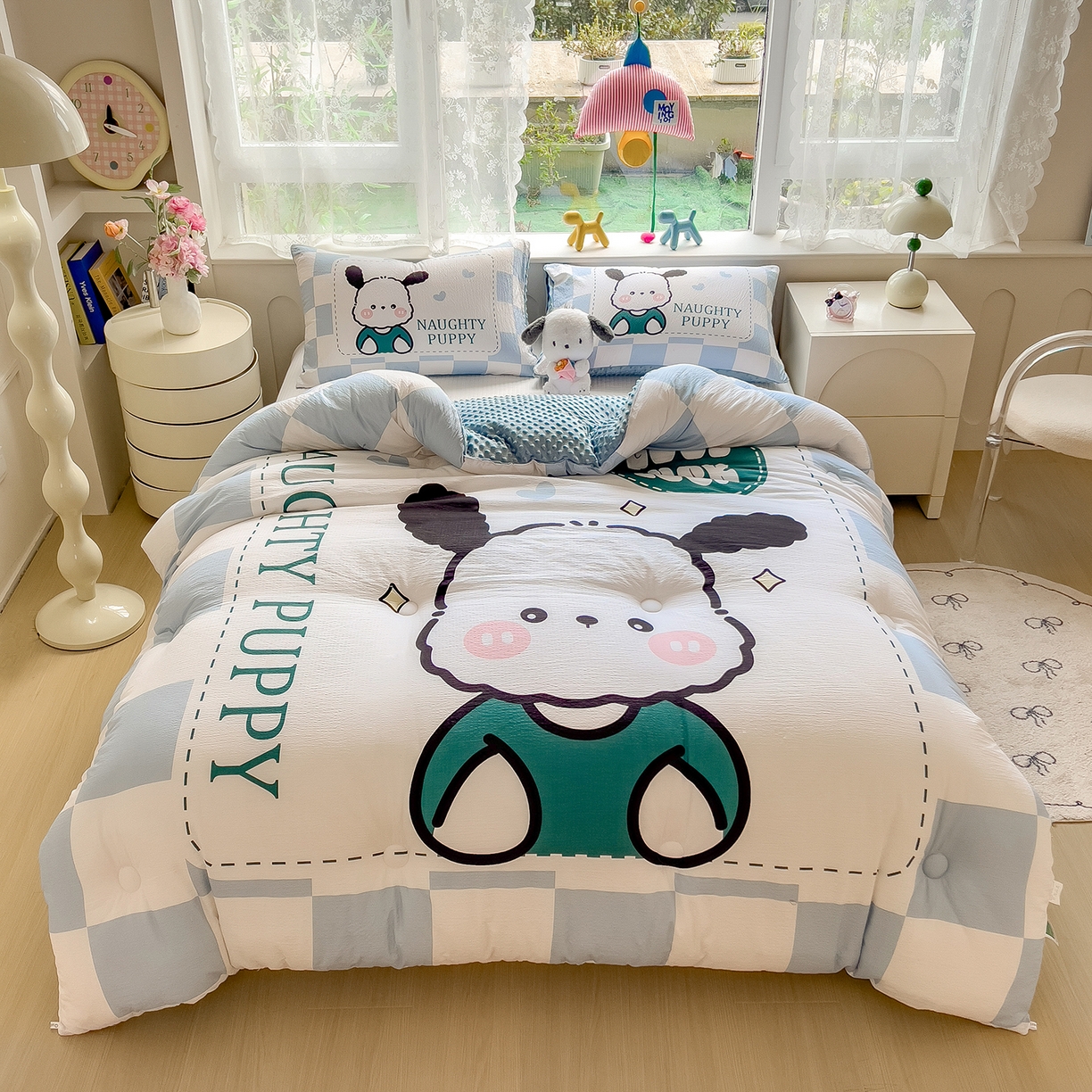 91家纺网 家纺一手货源 找家纺 （总）好尚居 2026新款针织棉大版豆豆绒冬被被子被芯