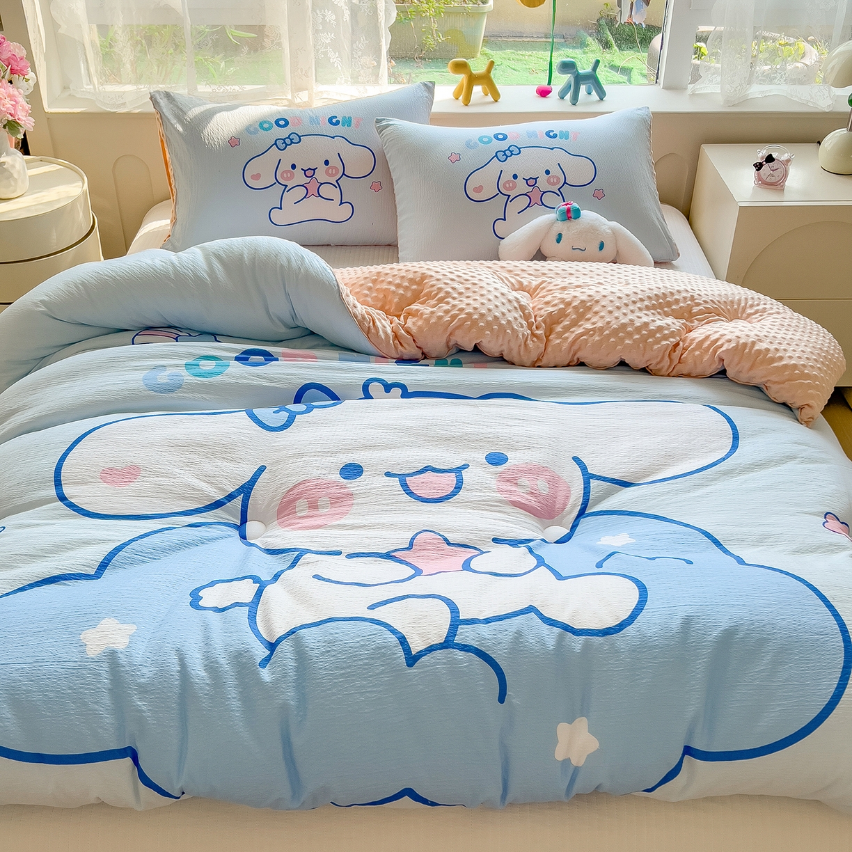 91家纺网 家纺一手货源 找家纺 （总）好尚居 2026新款针织棉大版豆豆绒冬被被子被芯