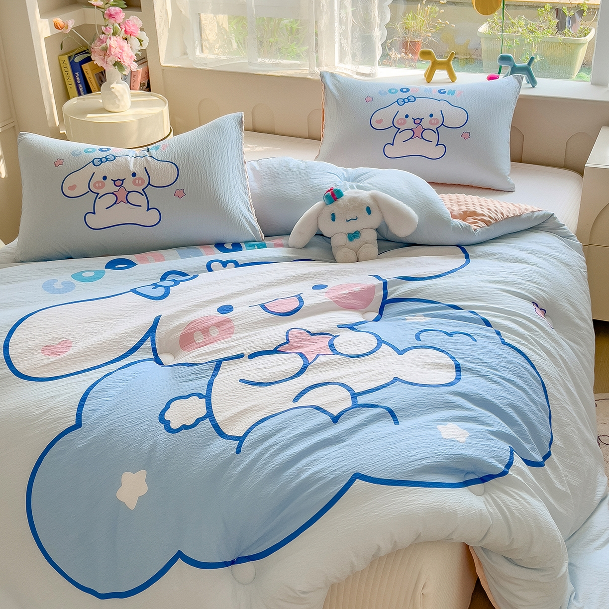 91家纺网 家纺一手货源 找家纺 好尚居 2026新款针织棉大版豆豆绒冬被被子被芯 追梦小狗