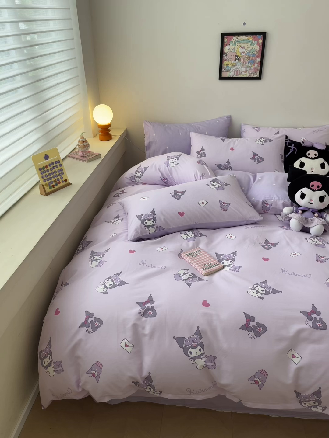 91家纺网 家纺一手货源 找家纺 暮思家居 2026新款正版授权三丽鸥全棉纯棉四件套系列-第一批 库洛米宝贝