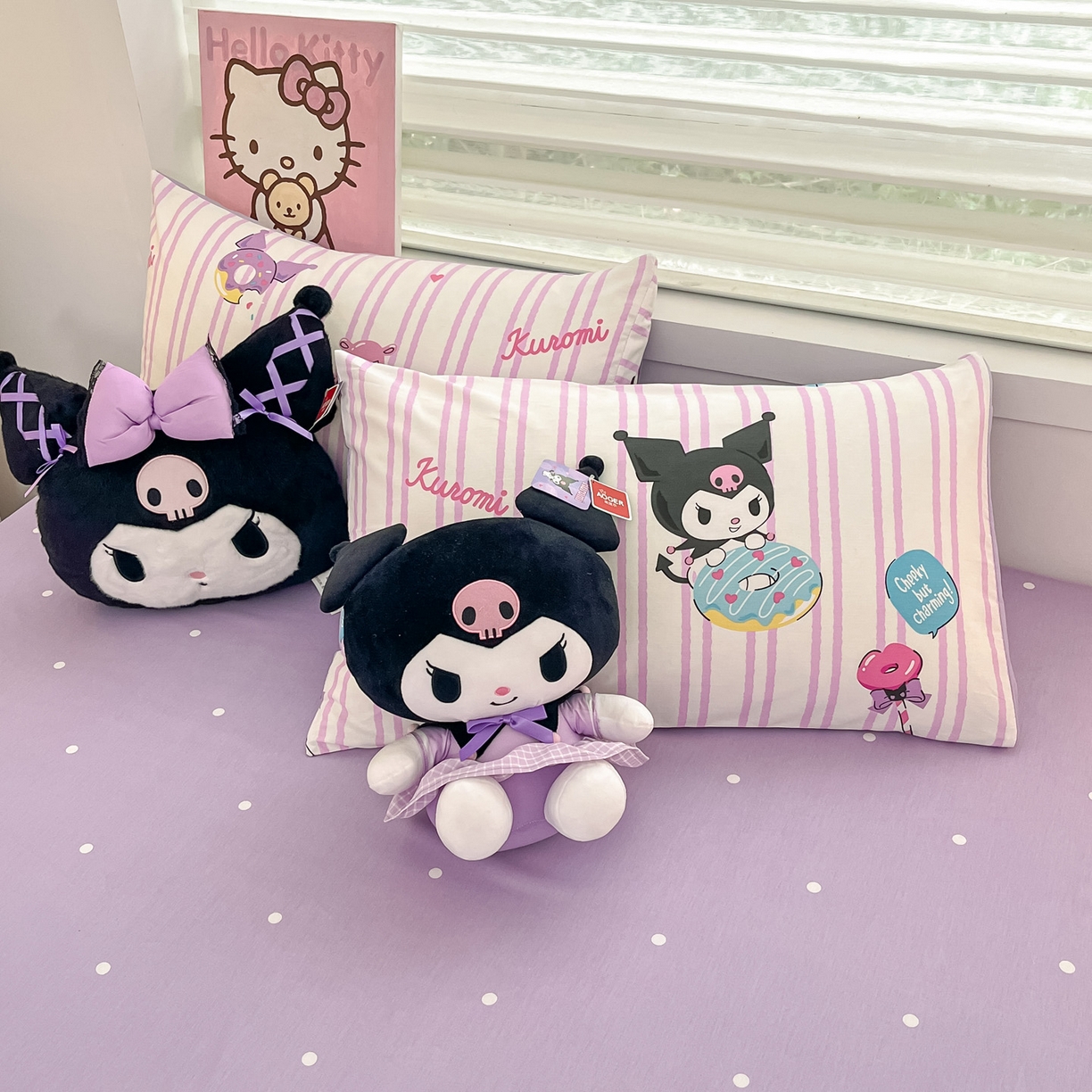 91家纺网 家纺一手货源 找家纺 暮思家居 2026新款正版授权三丽鸥全棉纯棉四件套系列-第一批 库洛米糖果