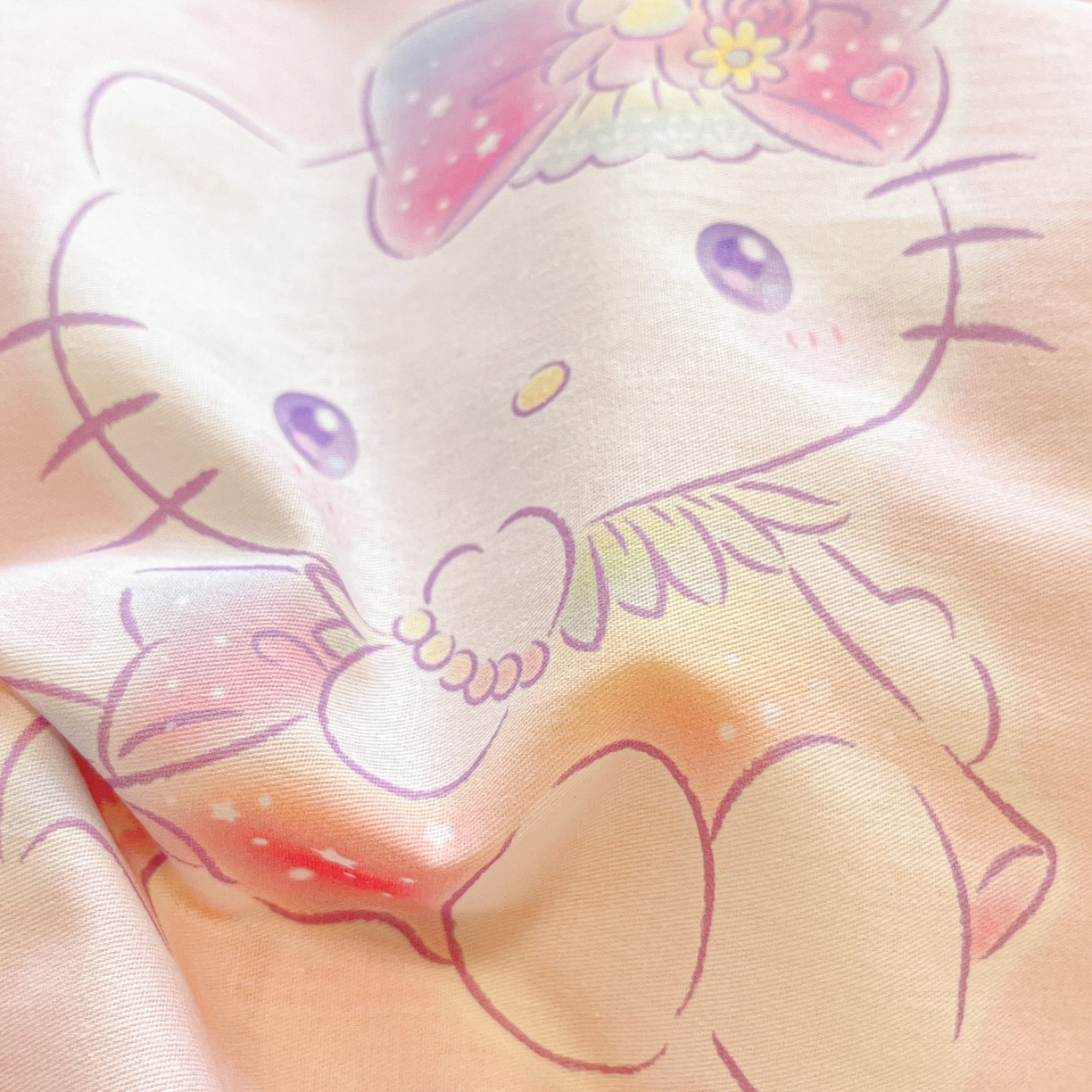 91家纺网 家纺一手货源 找家纺 暮思家居 2026新款正版授权三丽鸥全棉纯棉四件套系列-第一批 蘑菇凯蒂