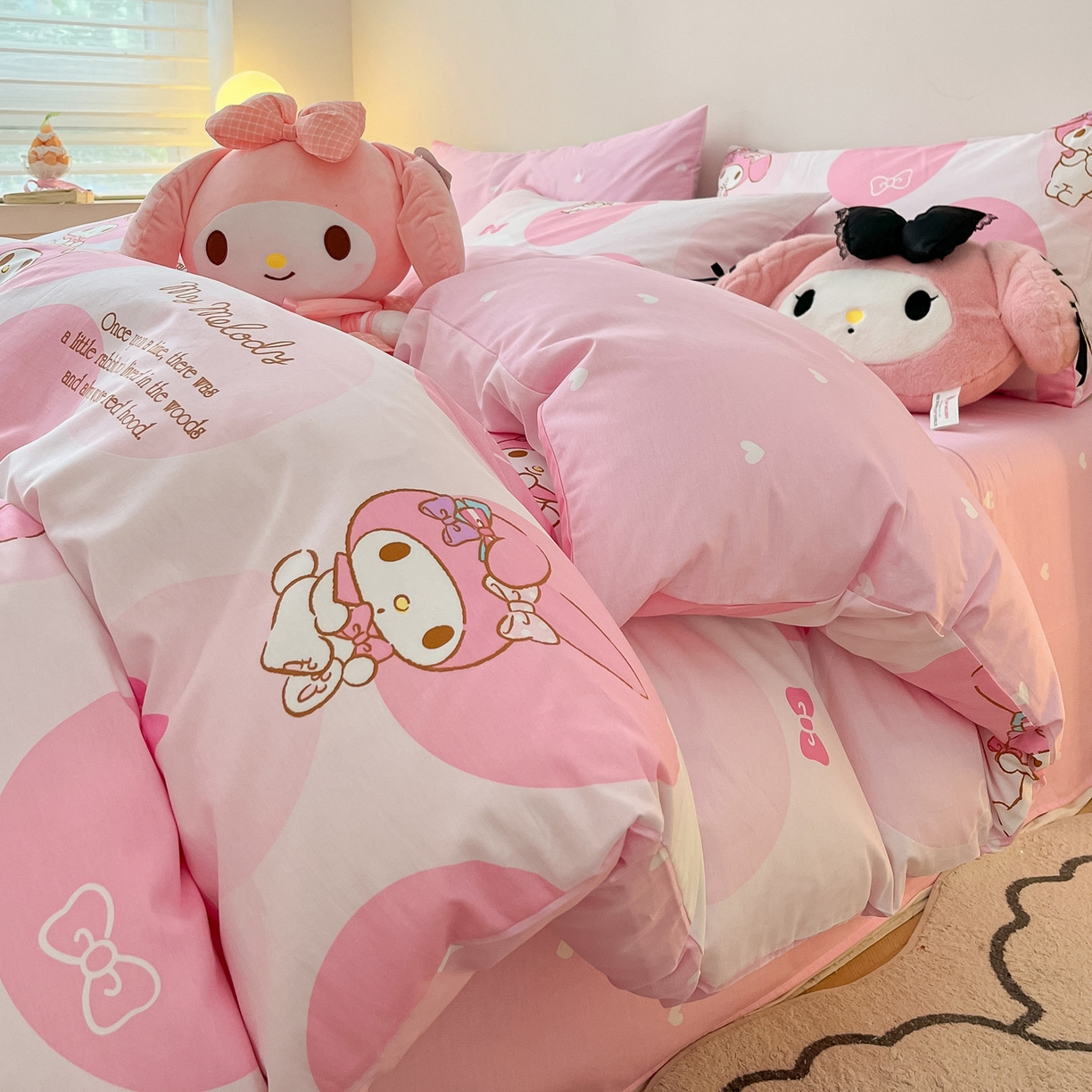 暮思家居 2026新款正版授权三丽鸥全棉纯棉四件套系列-第一批 圈圈美乐蒂