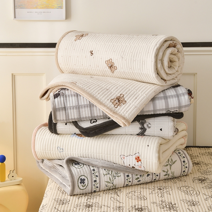 91家纺网 家纺一手货源 找家纺 （总）悠米悠家 2026新款卡通棉拼绒夹棉床盖单品床盖床盖单件