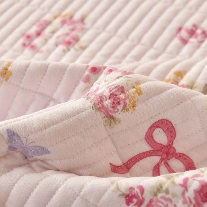 91家纺网 家纺一手货源 找家纺 悠米悠家 2026新款卡通棉拼绒夹棉床盖单品床盖床盖单件 蜜语甜梦