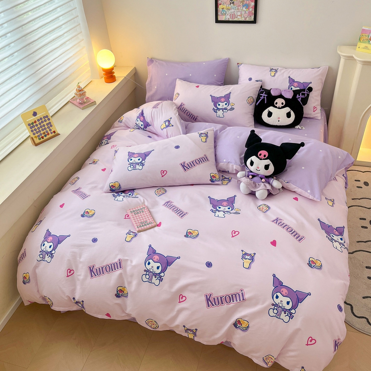 91家纺网 家纺一手货源 找家纺 暮思家居 2026新款正版授权三丽鸥全棉纯棉四件套系列-第一批 甜甜库洛米