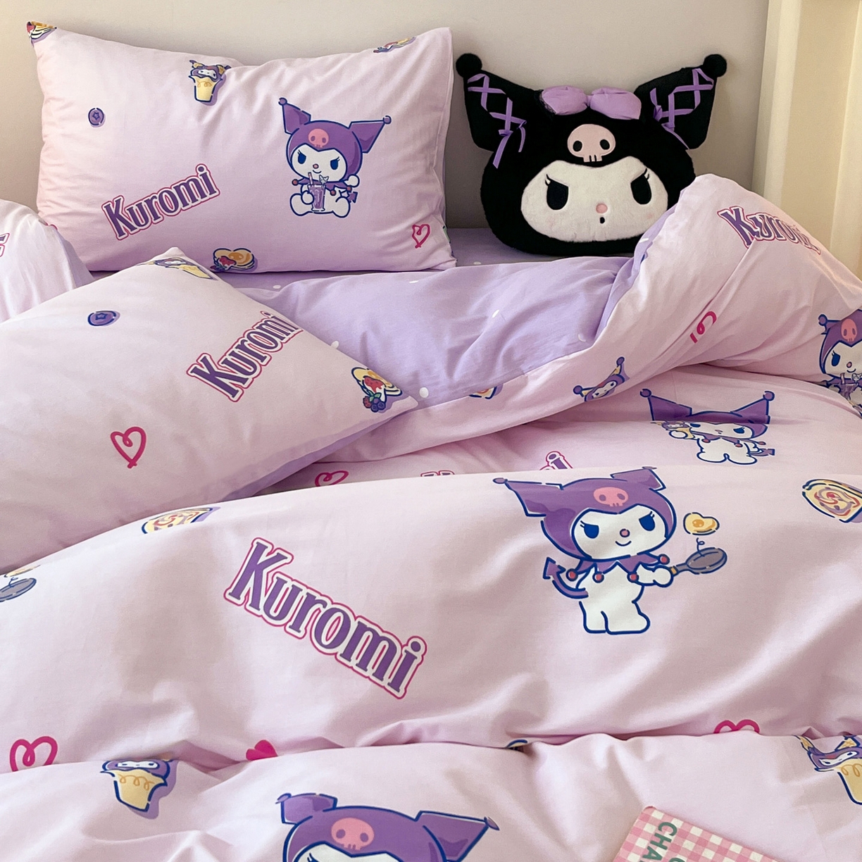 91家纺网 家纺一手货源 找家纺 暮思家居 2026新款正版授权三丽鸥全棉纯棉四件套系列-第一批 甜甜库洛米