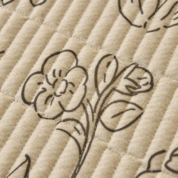 91家纺网 家纺一手货源 找家纺 悠米悠家 2026新款卡通棉拼绒夹棉床盖单品床盖床盖单件 墨色花卉