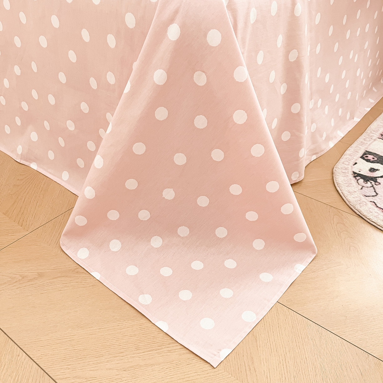 91家纺网 家纺一手货源 找家纺 暮思家居 2026新款正版授权三丽鸥全棉纯棉四件套系列-第一批 甜筒凯蒂