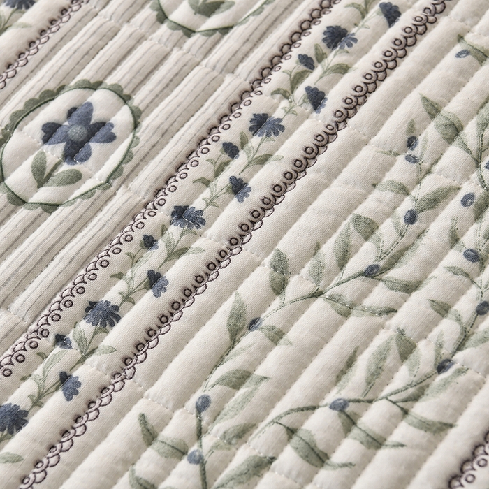 91家纺网 家纺一手货源 找家纺 悠米悠家 2026新款卡通棉拼绒夹棉床盖单品床盖床盖单件 青屿花园