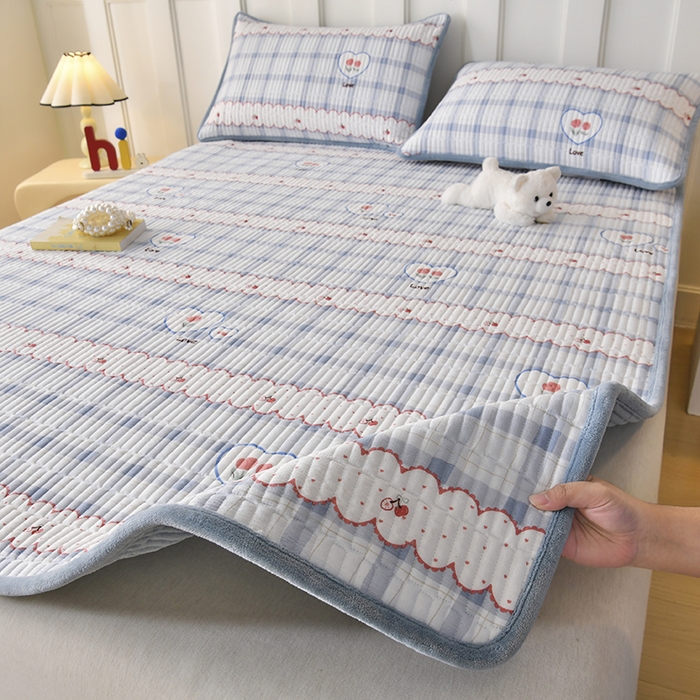 91家纺网 家纺一手货源 找家纺 悠米悠家 2026新款卡通棉拼绒夹棉床盖单品床盖床盖单件 告白气球