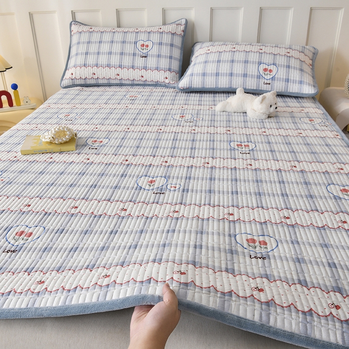 91家纺网 家纺一手货源 找家纺 悠米悠家 2026新款卡通棉拼绒夹棉床盖单品床盖床盖单件 告白气球