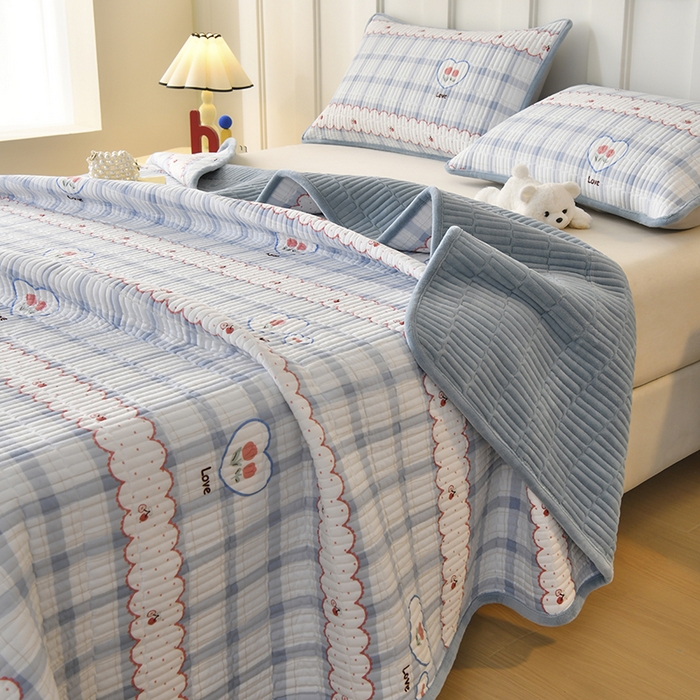 91家纺网 家纺一手货源 找家纺 悠米悠家 2026新款卡通棉拼绒夹棉床盖单品床盖床盖单件 告白气球