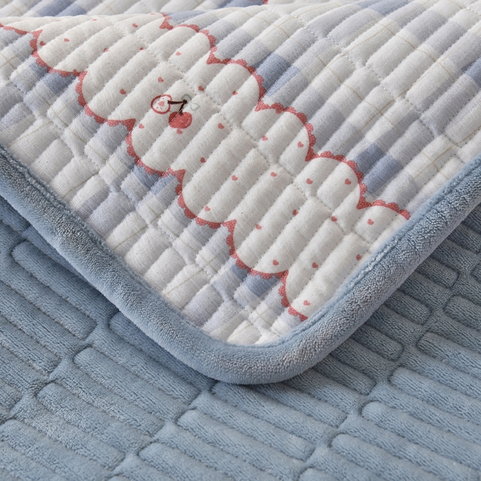 91家纺网 家纺一手货源 找家纺 悠米悠家 2026新款卡通棉拼绒夹棉床盖单品床盖床盖单件 告白气球