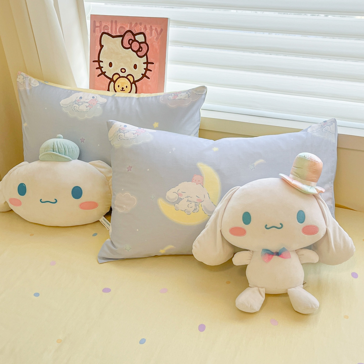 91家纺网 家纺一手货源 找家纺 暮思家居 2026新款正版授权三丽鸥全棉纯棉四件套系列-第一批 晚安大耳狗