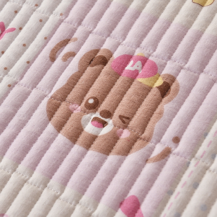 91家纺网 家纺一手货源 找家纺 悠米悠家 2026新款卡通棉拼绒夹棉床盖单品床盖床盖单件 趣味乐园