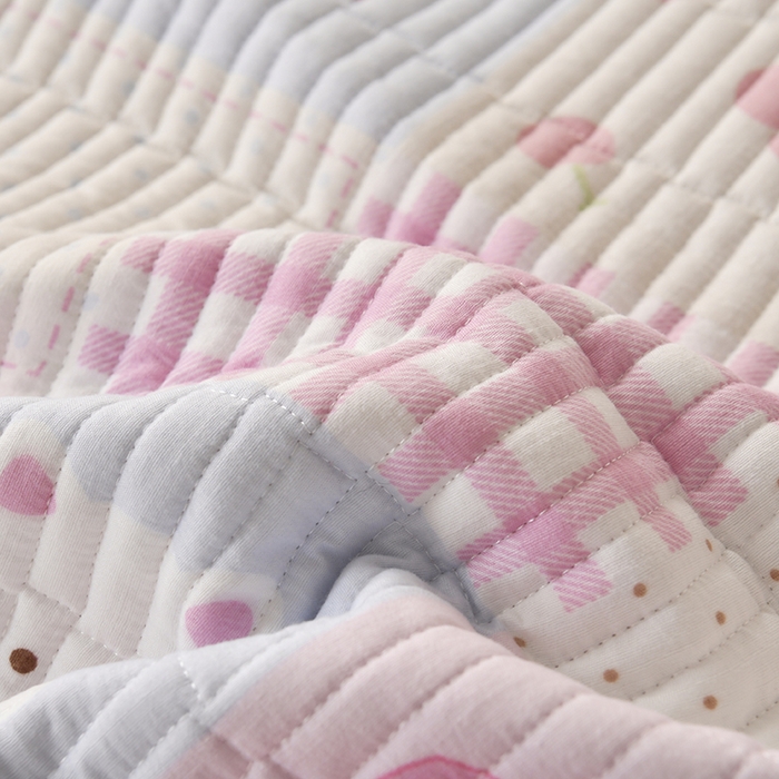 91家纺网 家纺一手货源 找家纺 悠米悠家 2026新款卡通棉拼绒夹棉床盖单品床盖床盖单件 趣味乐园