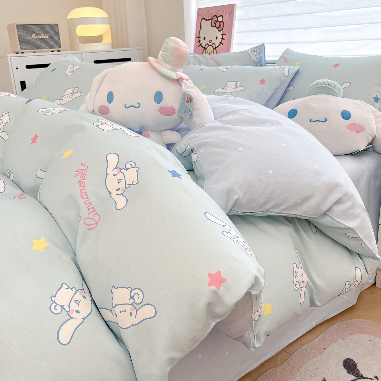暮思家居 2026新款正版授权三丽鸥全棉纯棉四件套系列-第一批 星星玉桂狗