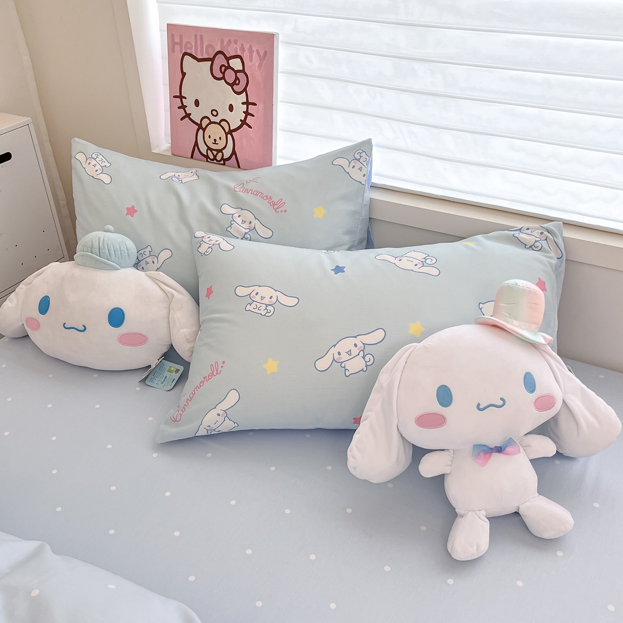 91家纺网 家纺一手货源 找家纺 暮思家居 2026新款正版授权三丽鸥全棉纯棉四件套系列-第一批 星星玉桂狗