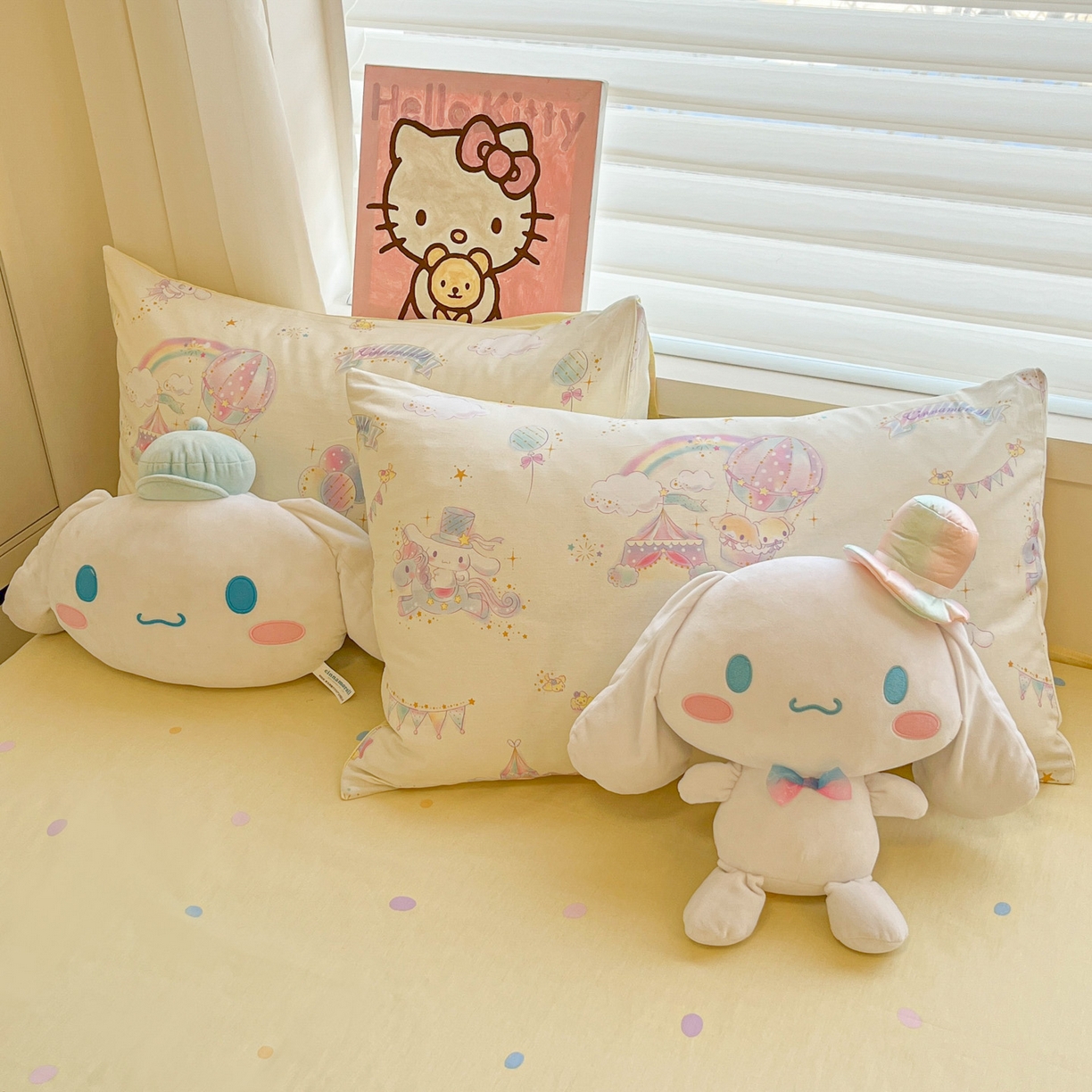 91家纺网 家纺一手货源 找家纺 暮思家居 2026新款正版授权三丽鸥全棉纯棉四件套系列-第一批 游乐园大耳狗