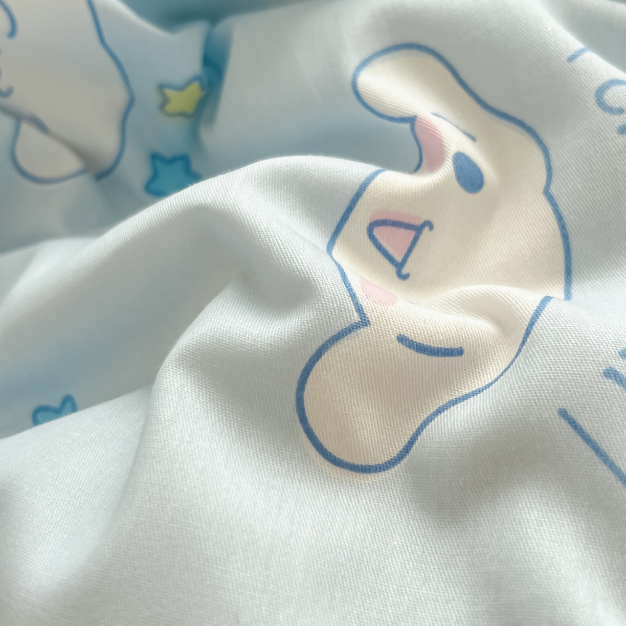 91家纺网 家纺一手货源 找家纺 暮思家居 2026新款正版授权三丽鸥全棉纯棉四件套系列-第一批 云朵大耳狗