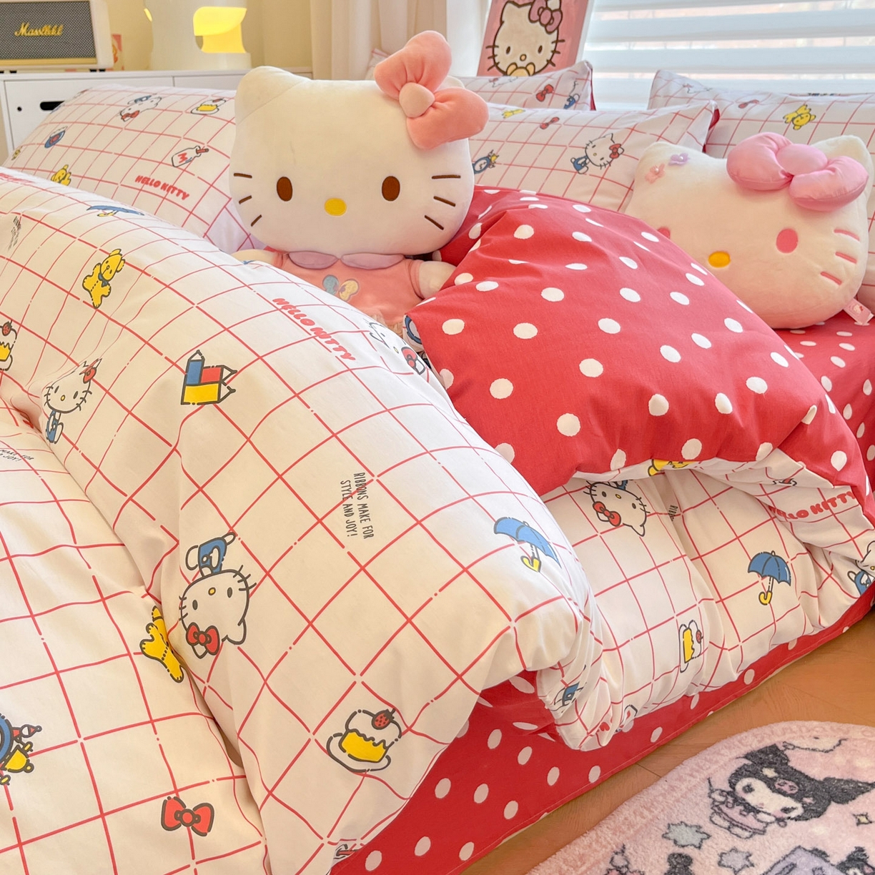 暮思家居 2026新款正版授权三丽鸥全棉纯棉四件套系列-第一批 运动凯蒂