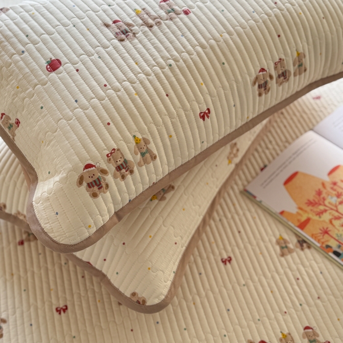 91家纺网 家纺一手货源 找家纺 茉夕家纺 2026新款春季双面纯棉印花单品床盖单件床盖 小美满