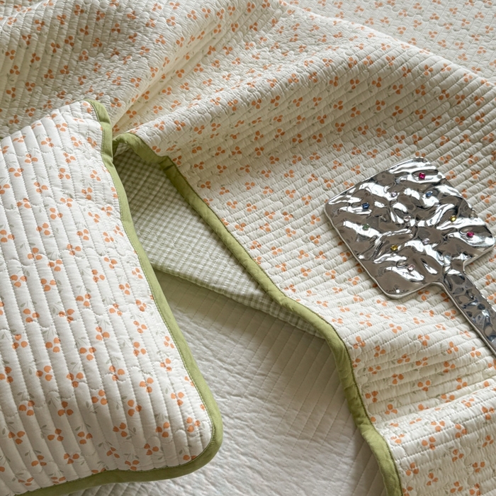 91家纺网 家纺一手货源 找家纺 茉夕家纺 2026新款春季双面纯棉印花单品床盖单件床盖 预售春天