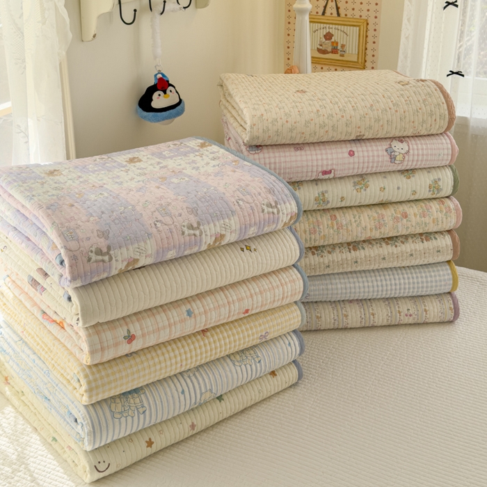 91家纺网 家纺一手货源 找家纺 茉夕家纺 2026新款春季双面纯棉印花单品床盖单件床盖 组合图仅供参考不可下单