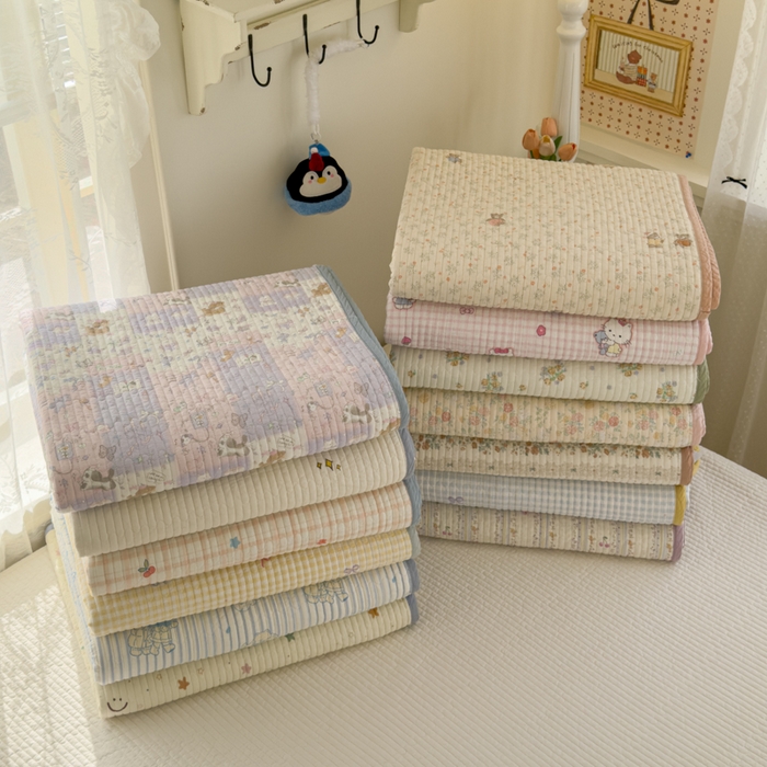 91家纺网 家纺一手货源 找家纺 茉夕家纺 2026新款春季双面纯棉印花单品床盖单件床盖 组合图仅供参考不可下单