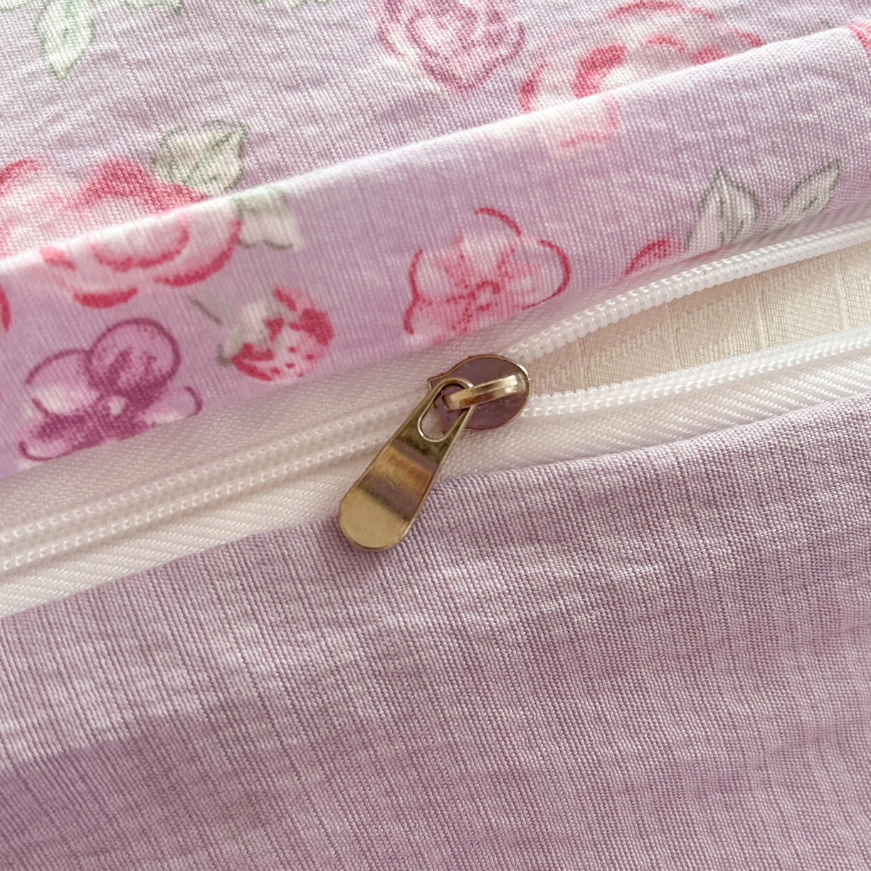 91家纺网 家纺一手货源 找家纺 瑞钰 2025新款云感双层纱暗合四件套 夕颜