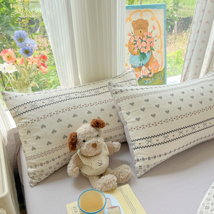 91家纺网 家纺一手货源 找家纺 瑞钰 2025新款云感双层纱暗合四件套 波西米亚