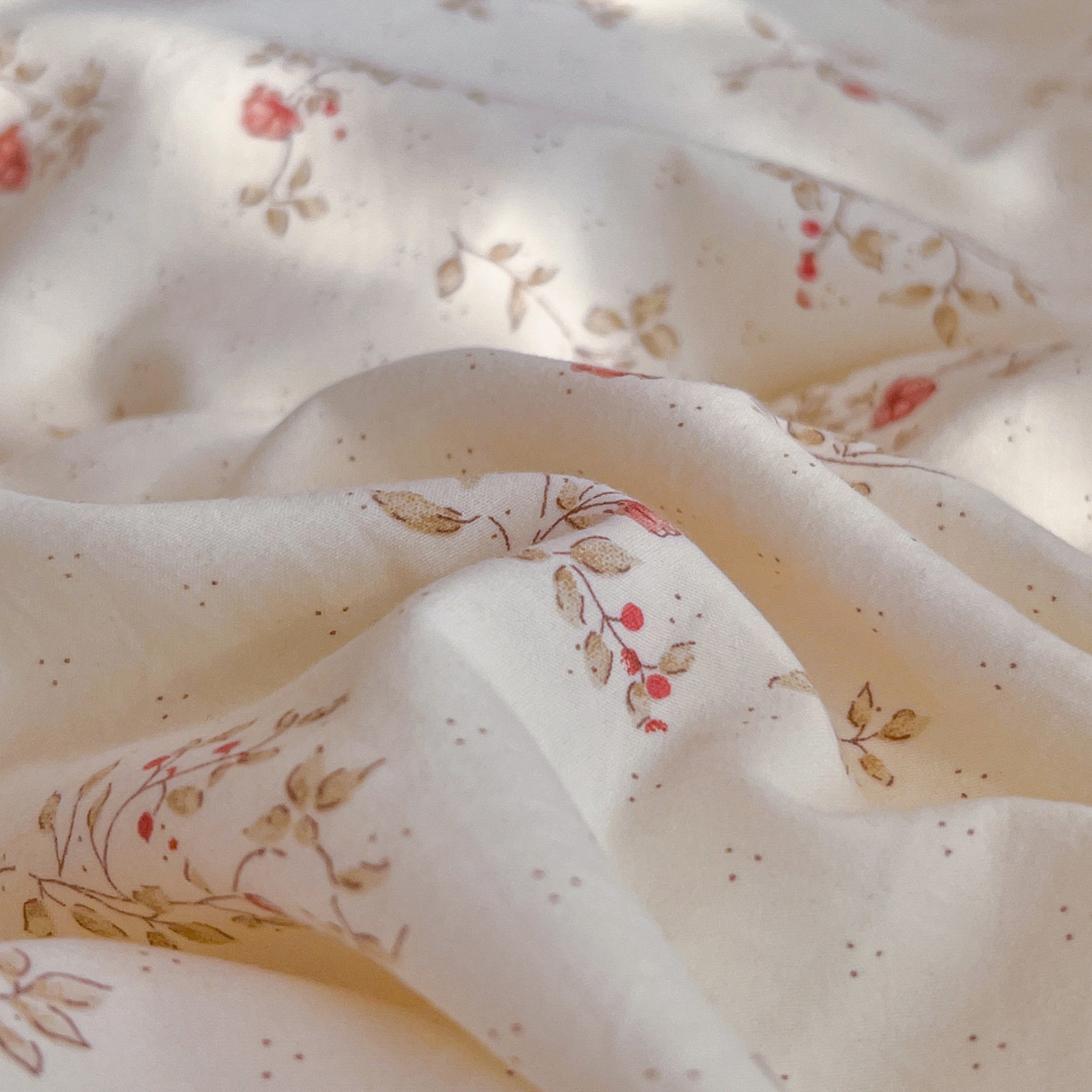 91家纺网 家纺一手货源 找家纺 瑞钰 2026新款A类古法水洗仿棉云感纱四件套花晨月汐