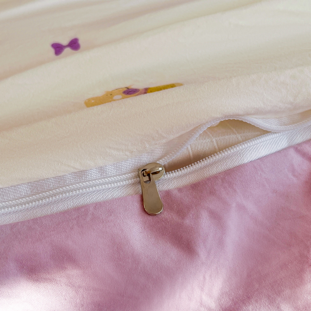 91家纺网 家纺一手货源 找家纺 瑞钰 2026新款A类古法水洗仿棉云感纱四件套小夜曲