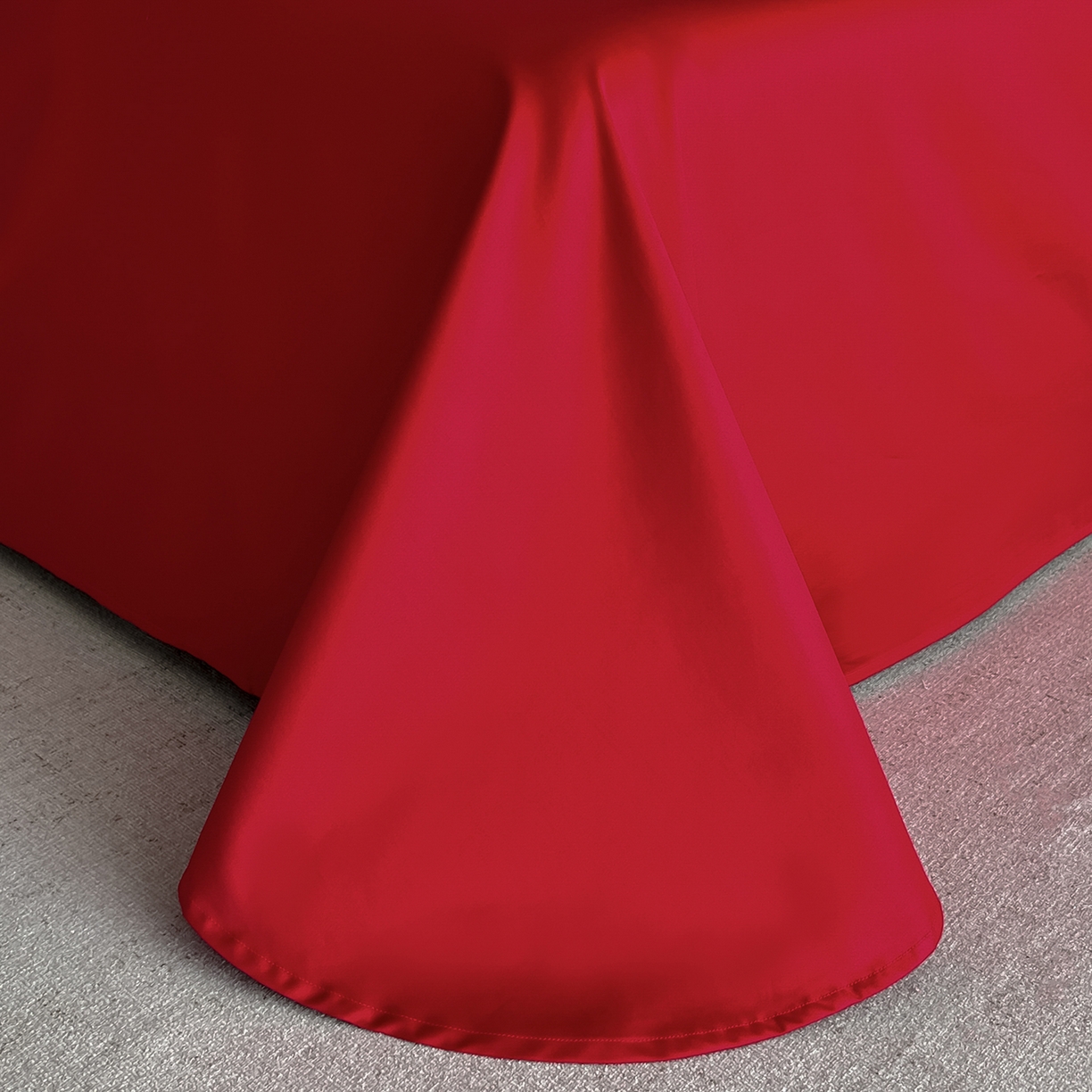 91家纺网 家纺一手货源 找家纺 置顶家纺 2025新款50双股支长绒棉纯棉宽边四件套-米西雅 米西雅-大红