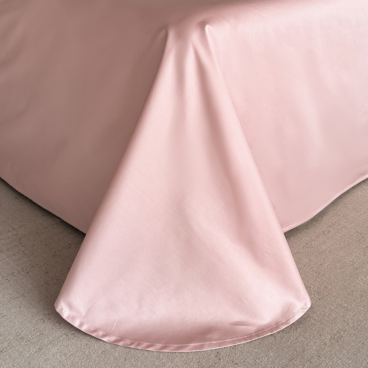 91家纺网 家纺一手货源 找家纺 置顶家纺 2025新款50双股支长绒棉纯棉宽边四件套-米西雅 米西雅-豆沙紫