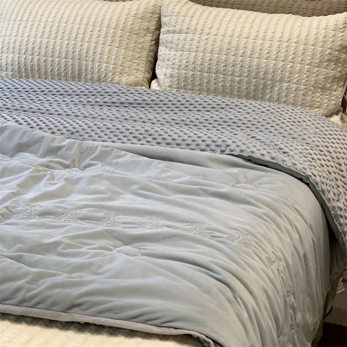 91家纺网 家纺一手货源 找家纺 （总）汇庭 2025秋冬新款樱桃绒双人豆豆被系列