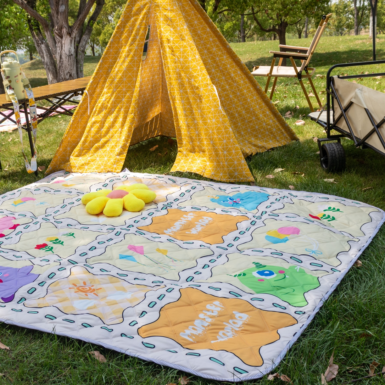 （总）欣宜家纺 2025新款铝底防水野餐垫防潮宝宝地垫爬爬垫露营垫帐篷垫